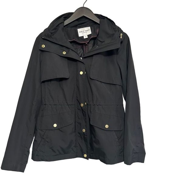 Cole Haan packable hooded rain jacket size small - Picture 1 of 6